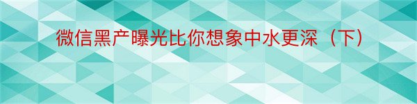 微信黑产曝光比你想象中水更深（下）