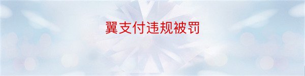 翼支付违规被罚